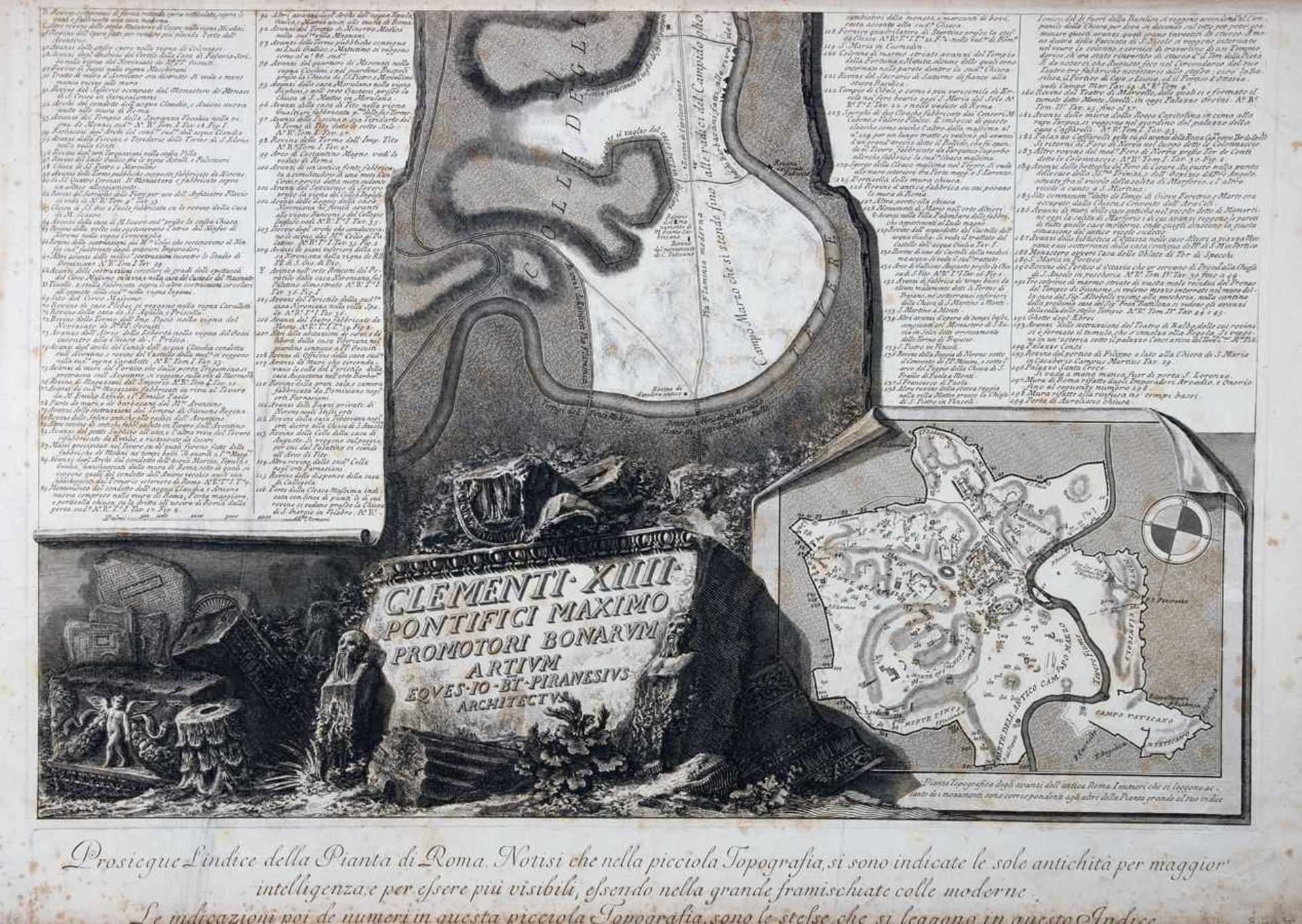 Giovanni Battista Piranesi. Vedute di Roma. Daraus sechs Radierungen. 1748-1768/86? Alle aus der - Image 3 of 6