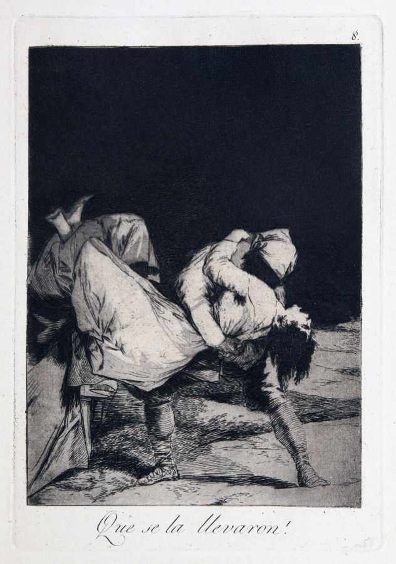 Francisco de Goya y Lucientes. Los caprichos. 80 Radierungen mit Aquatinta, Kaltnadel und Stichel. - Image 3 of 8