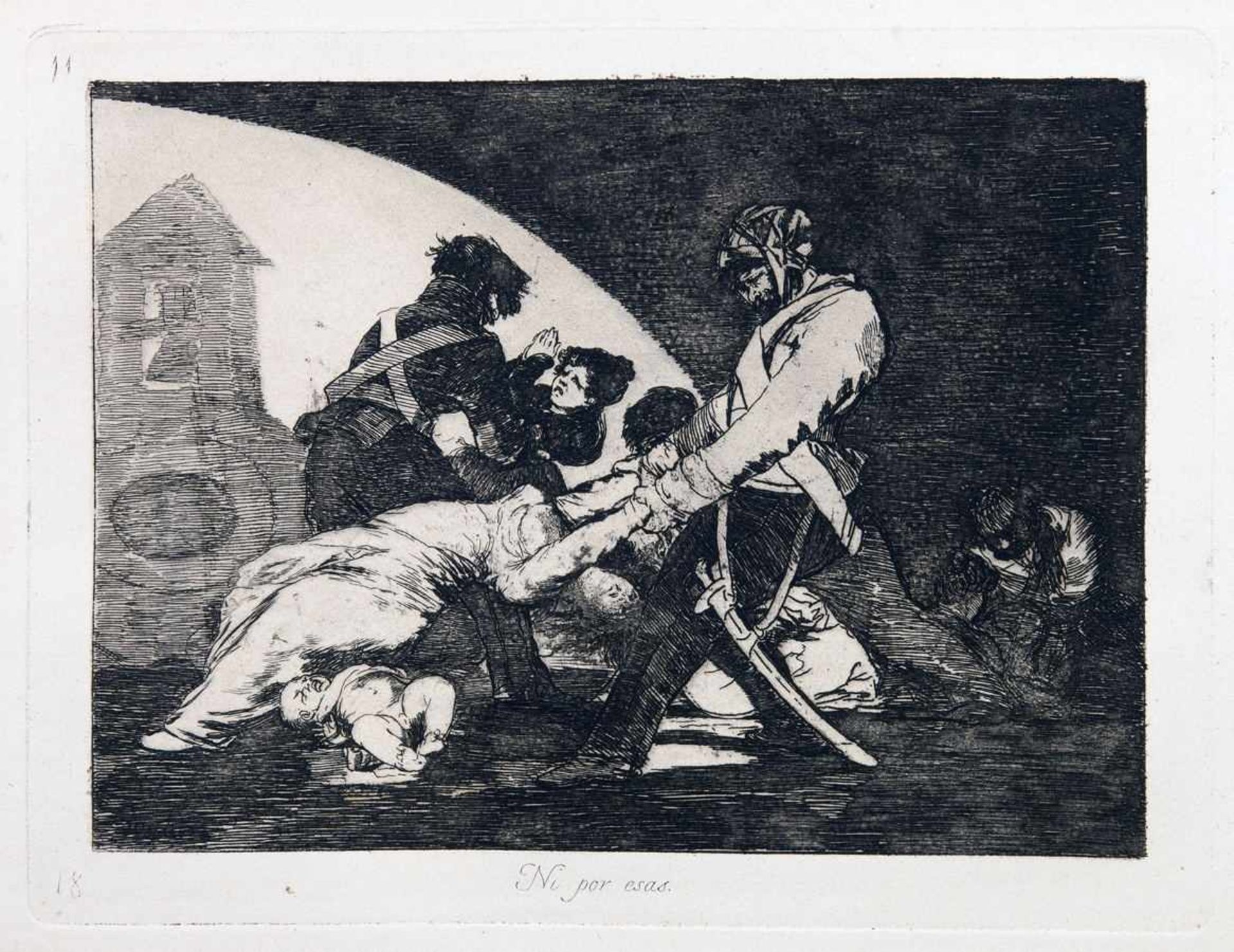 Francisco de Goya y Lucientes. Los desastres de la guerra. 80 Aquantintaradierungen. 1863/1903. 24 : - Image 3 of 5