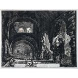 Giovanni Battista Piranesi. Veduta interna della villa di Mecenate. Radierung. 1764. 47,5 : 62,0