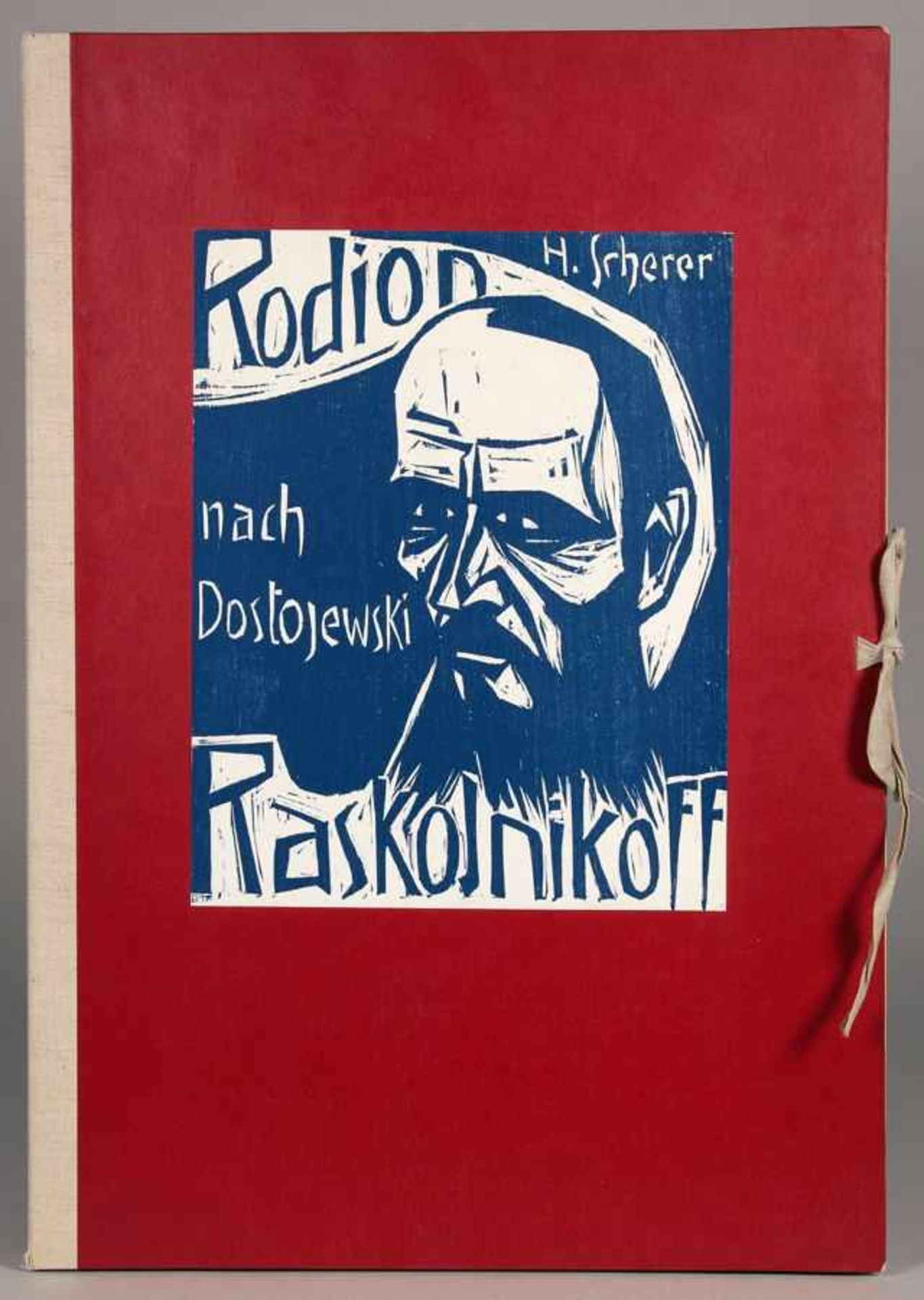 Hermann Scherer. Rodion Raskolnikoff nach Dostojewski. 16 Holzschnitte. 1926/1961. 33 : 27 cm ( - Image 2 of 5