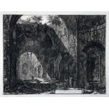 Giovanni Battista Piranesi. Interno de Tempio d.o di Canopo nella Villa Adriana. Radierung. 1776.