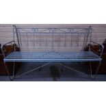 WROUGHT IRON GARDEN SEAT