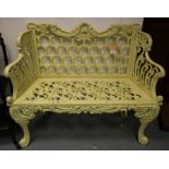 HEAVY CAST IRON HORSE SHOE BENCH