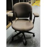 PAIR OF GREY SWIVEL OFFICE CHAIRS