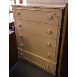 MODERN CREAM 5 DRAWER CHEST