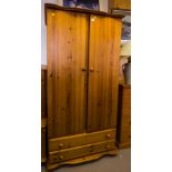 PINE 2 DOOR WARDROBE