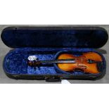 WM Lewis & Co. German Kayser Violin, 23"l