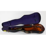 Yaremko violin with case, 23"l