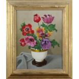 Joannes Baptist Nicolaas van Gent (Dutch, 1891-1974), Still Life with Flowers in a Vase, oil on