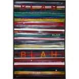 American School (20th century), "d'apres Mel Bochner," 2010, mixed media on canvas, signed