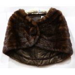 Mink fur cape