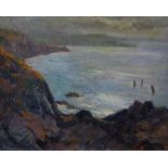 Albert Malet (French, 1902-1986), "Marine: Bretagne vue prise de la Pointe du Groin, pres de