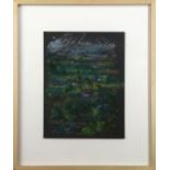 Cristina Branch (American, 20th century), Untitled (Abstract Landscape), pastel on paper, signed