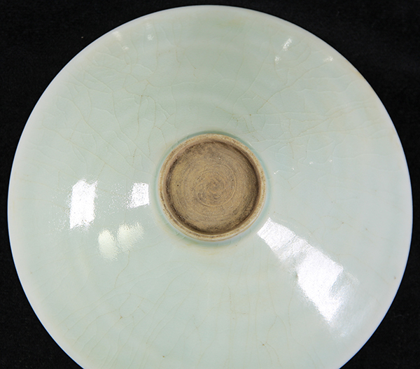 (lot of 4) Chinese yingqing glazed porcelain bowls, each incised with children amid floral - Image 6 of 11