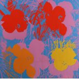 After Andy Warhol (American, 1928-1987), "Flowers," screenprint in colors, unsigned, published by