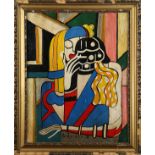 (lot of 2) After Hugo Scheiber (Hungarian/Austrian, 1873-1950), Clown Playing Trumpet and Woman