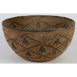 Antique Apache bowl, having a pine tree design, 5.5"h x 10.5"dia.