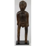 Old Bamana female figure, 16"h