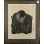 Ben Shahn (American, 1898 - 1969), Man with Face in Palm, lithograph in colors, plate signed lower