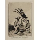 (lot of 4) After Francisco de Goya (Spanish, 1746-1828), "Subir y Bajar," "Aguarda que te