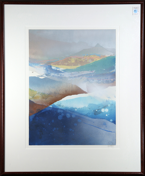 (lot of 2) Dennis Frings (American, b. 1945), Untitled (Land and Sea), serigraph, pencil signed - Bild 2 aus 2