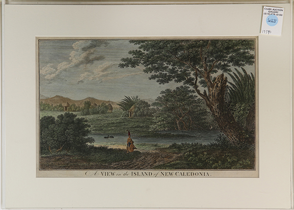 (lot of 7) Engravings with hand-coloring, "View of Anamooka," "The Natives of Otaheite Attacking - Bild 7 aus 7