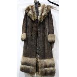 (lot of 2) Fur coat group, including one mink stroller retailed by Alixandre, New York, 48"l