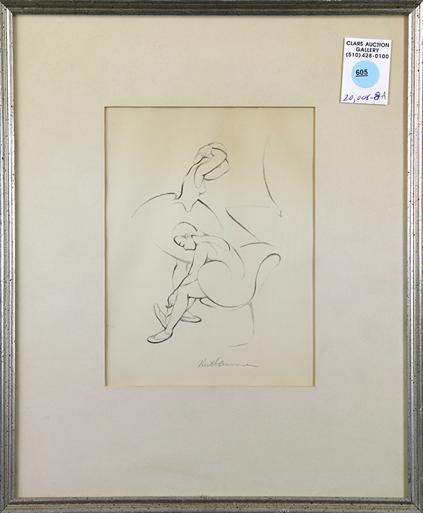 Ruth Armer (American, 1896 - 1977), Ballerinas, lithograph, pencil signed lower center, overall (