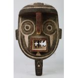 Bwa People, BurkinaFaso, West Africa zoomorphic carved wood mask depicting an owl and/or other