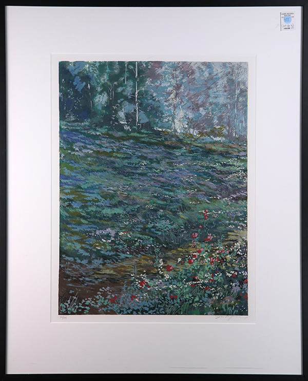 (lot of 2) Michael Schofield (American, 20th century), Summer Meadow, serigraph, pencil signed lower