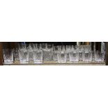 (Lot of 14) Waterford glassware group, consisting of (6) tumblers and (8) Old Fashion glasses in the