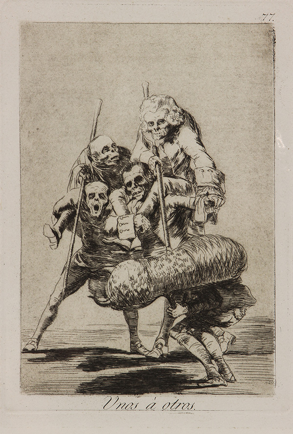 (lot of 4) After Francisco de Goya (Spanish, 1746-1828), "Subir y Bajar," "Aguarda que te - Bild 2 aus 4