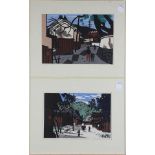 (lot of 2) Saito Kiyoshi (Japanese, 1907-1997). 'Summer in Aizu' and 'Autumn in Aizu) from the