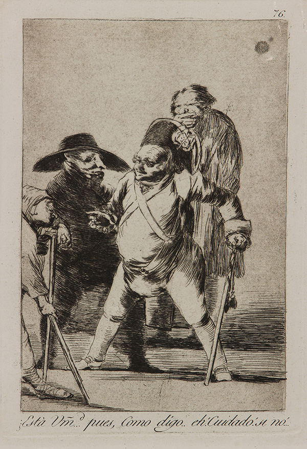 (lot of 4) After Francisco de Goya (Spanish, 1746-1828), "Subir y Bajar," "Aguarda que te - Bild 3 aus 4