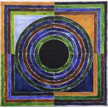 Syed Haider Raza (Indian, 1922-2016), "Bindu," 1987, acrylic on canvas, signed, titled and dated