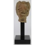 Nok terracotta head figure, 7.25"l, Provenance: 2000 from Tribal Arts Dealer, San Francisco, CA