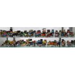 (Lot of 50+) Diecast toy vehicle group, consisting of enamel painted cars, with examples by French