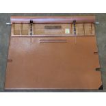 Tressera leather rectangular shaped desk pad, modern, 21.5"h x 26"w