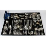 (Lot of 100+) Victorian Aesthetic flatware group, the assembled set consistis of serving pieces,