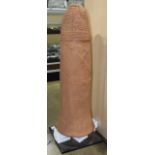 Niger large terracotta phallic burial tube, 32"h. Provenance: Purchased 1999 from Tribal Arts