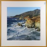 Peter Linden (American, 20th century), "Big Sur Coast #1," color photograph, pencil signed lower