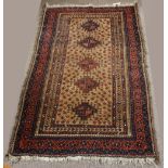 Afghan Belouch carpet, 3'1" x 4'10"