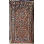 Persian Kurdish carpet, 3'4" x 6'