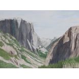 (Lot of 3) Paul Fisher (American, 20th century), "Monterey Coast," "Half Dome, Yosemite, National