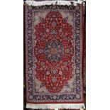 Persian Tabriz or Isfahan carpet, 5'5" x 3'