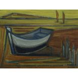 Maurice Andre (French, 1914-1985), "Barque a Marie Lasse," 1950, oil on canvas, signed and dated