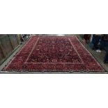 Persian Meshad carpet, 13.5"w x 10'3"