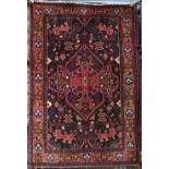 Persian Bakhtiari carpet, 8'8" x 4'7"