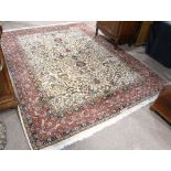 Persian hunting Tabriz carpet, 10'2" x 7'11"